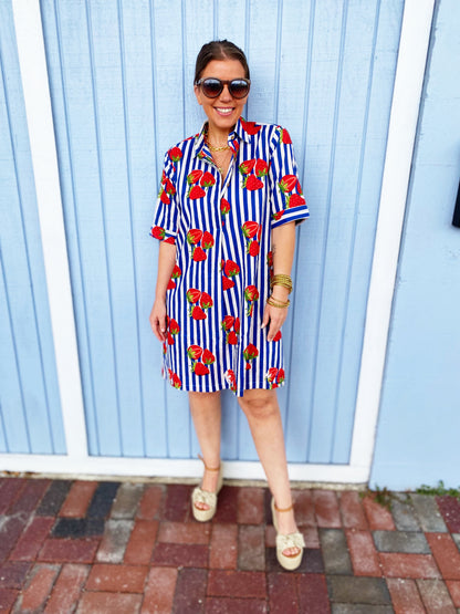 Maxine Strawberry Dress