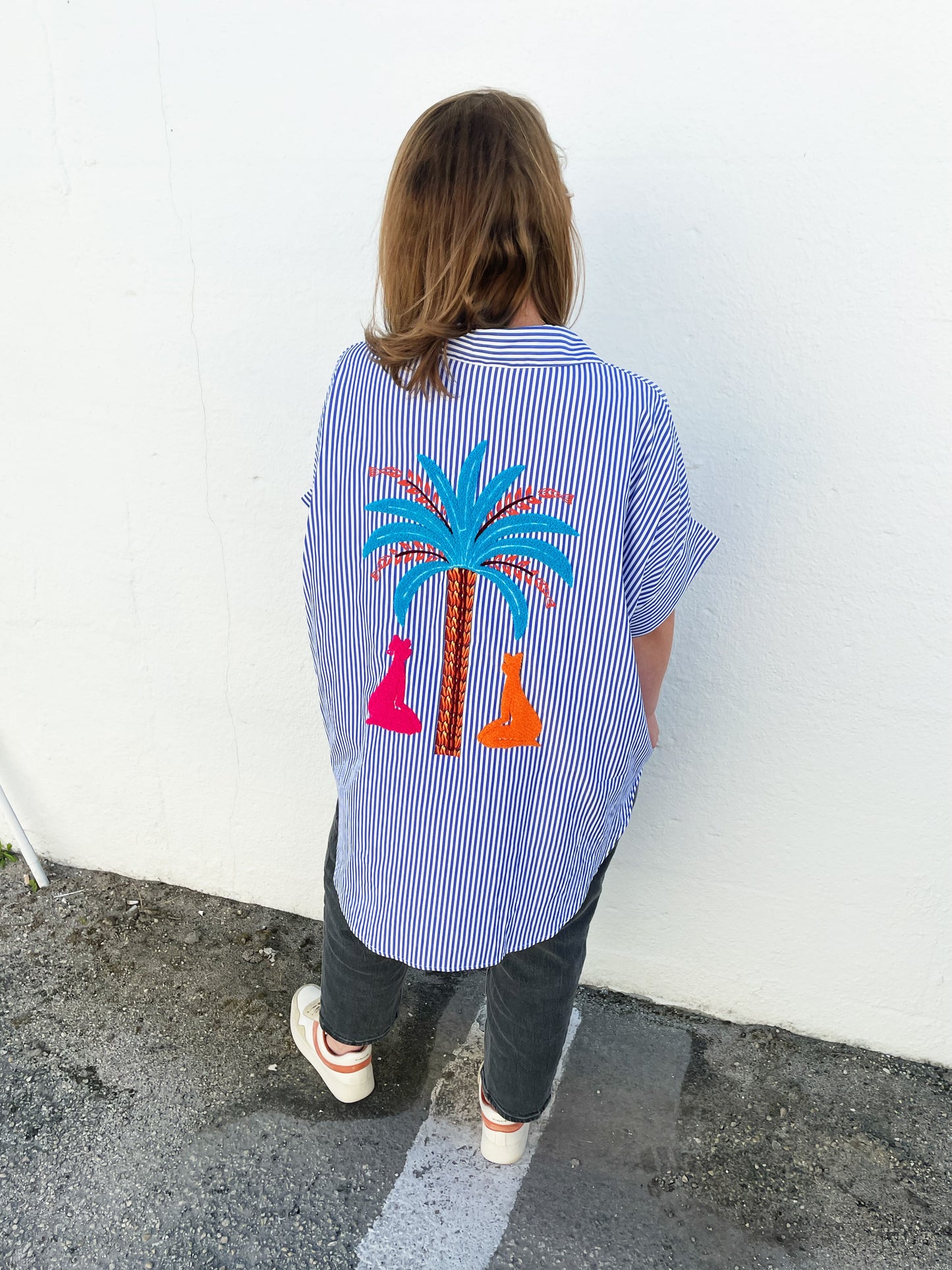 Ericka Top- Dark Blue