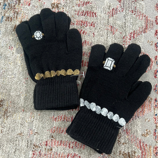 Bling Gloves gold and silver