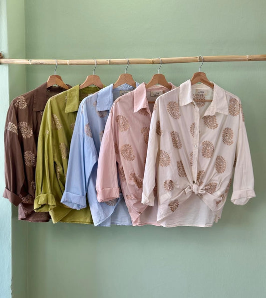 Suzanne Top Button Up