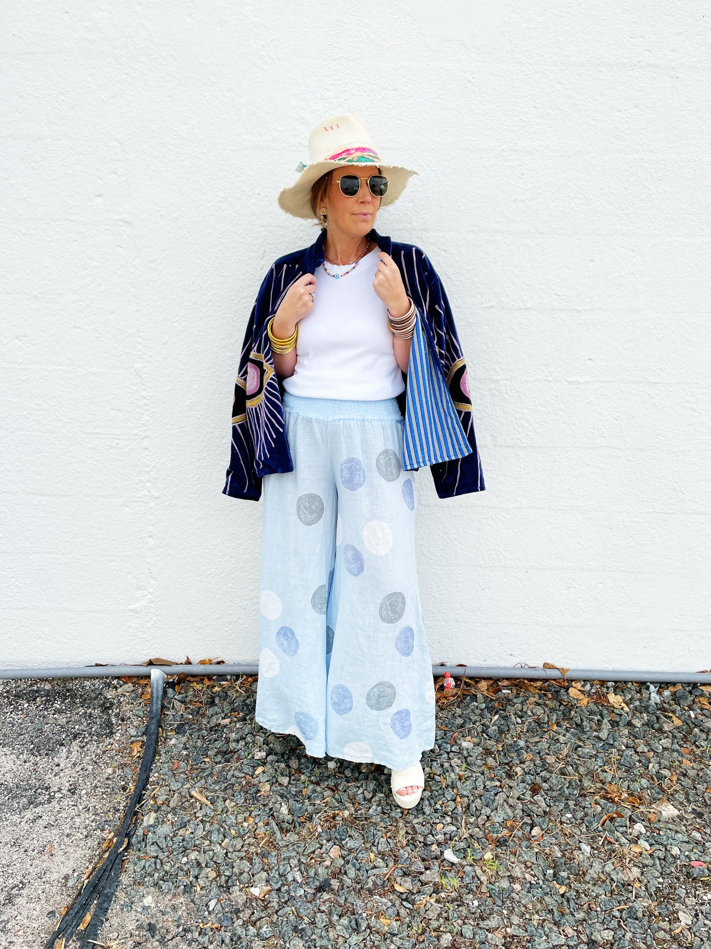 Phoebe Pant in Light Blue