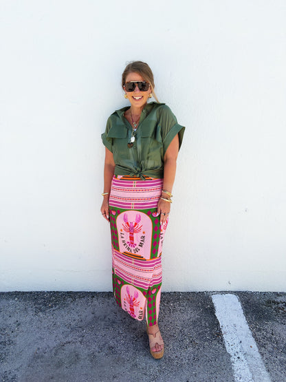 Loni Long Wrap Skirt