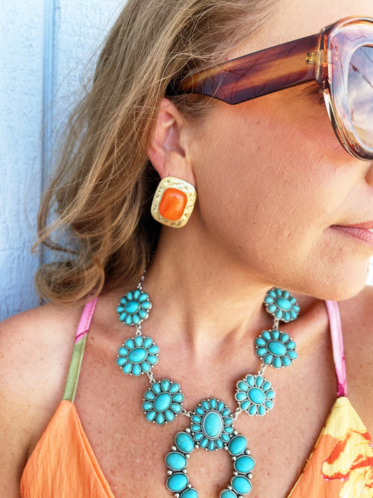Tessa Earrings Orange