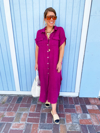 Erika Dress in Purple