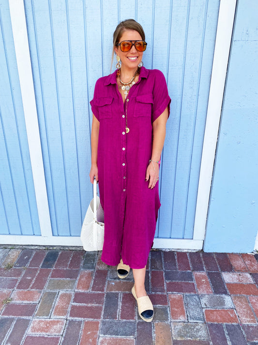 Erika Dress in Purple