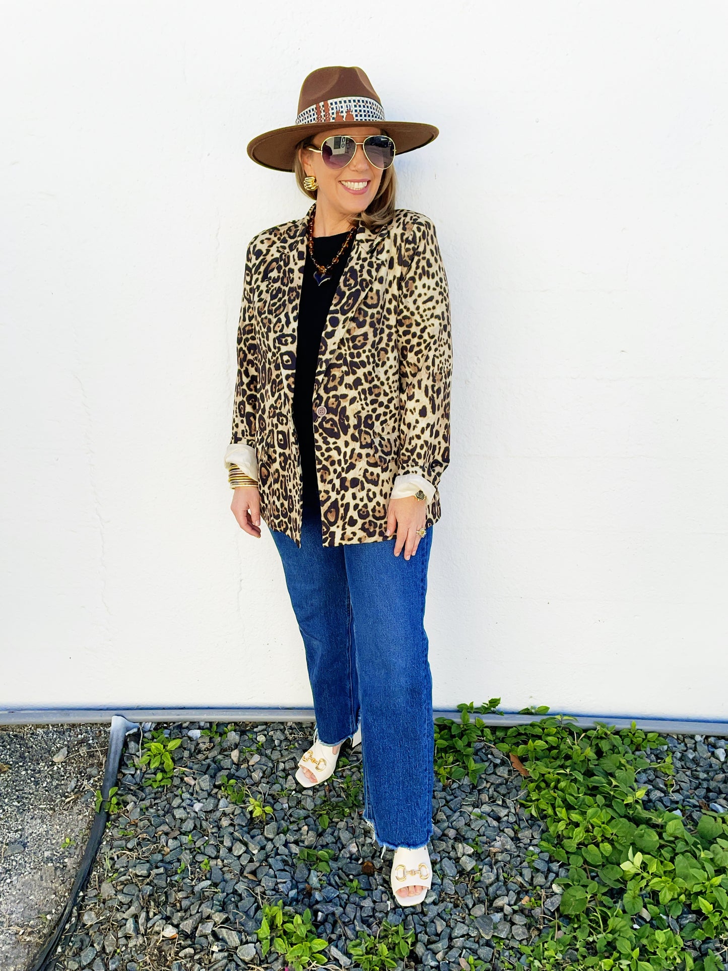 Avery Leopard Blazer *on sale
