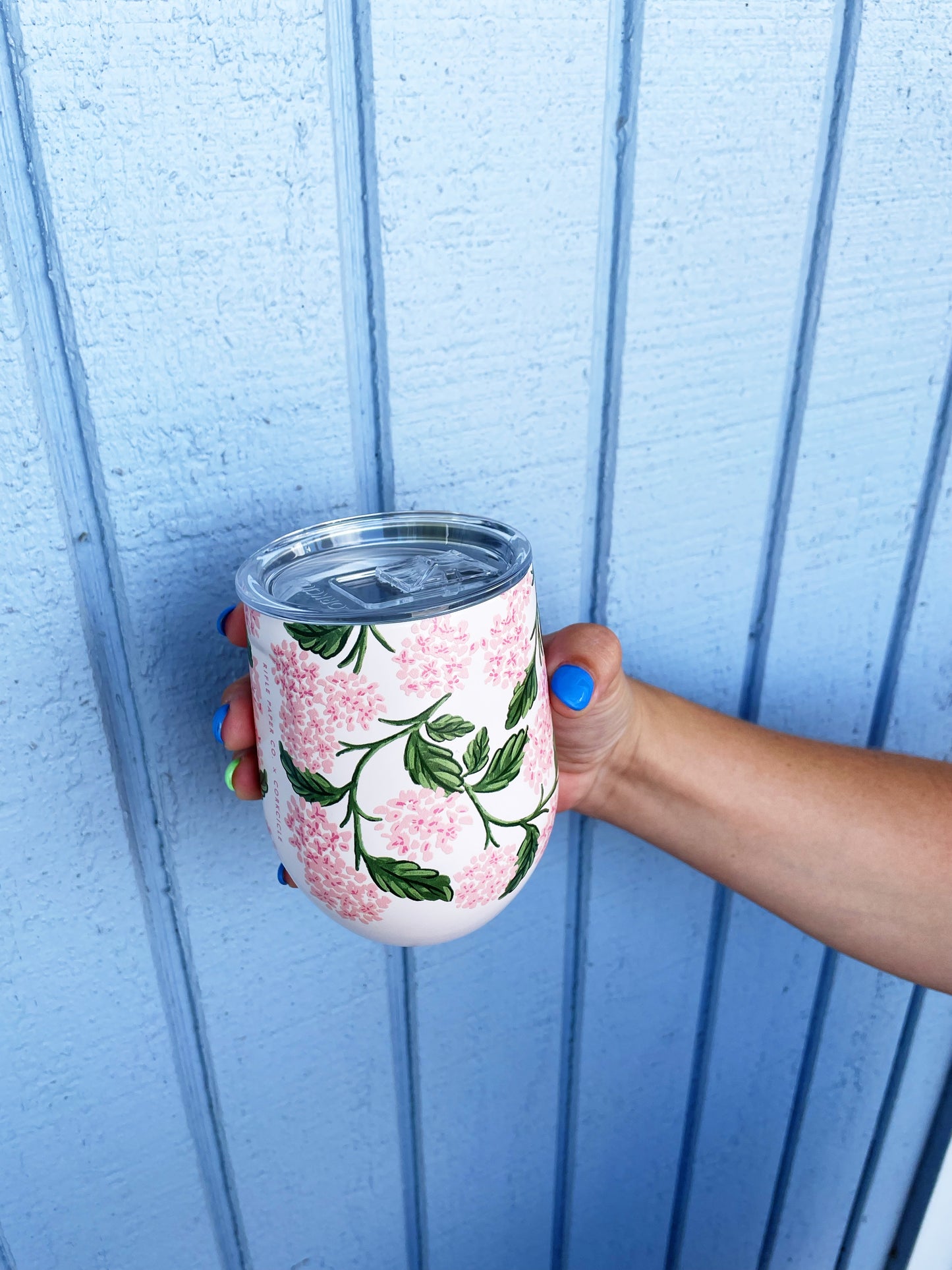 Rifle Paper Co. Stemless Hydrangea Cup