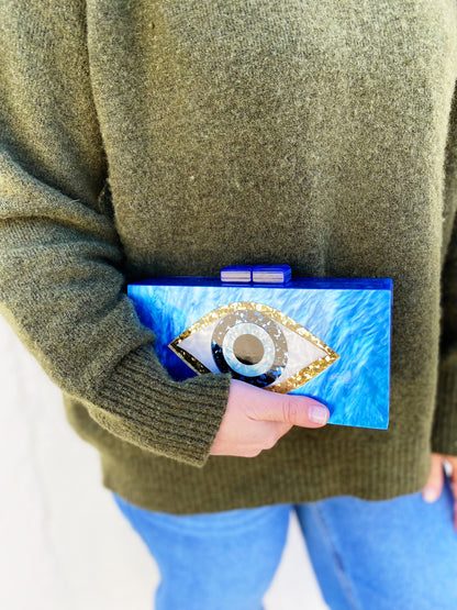 Aubrey Clutch Blue