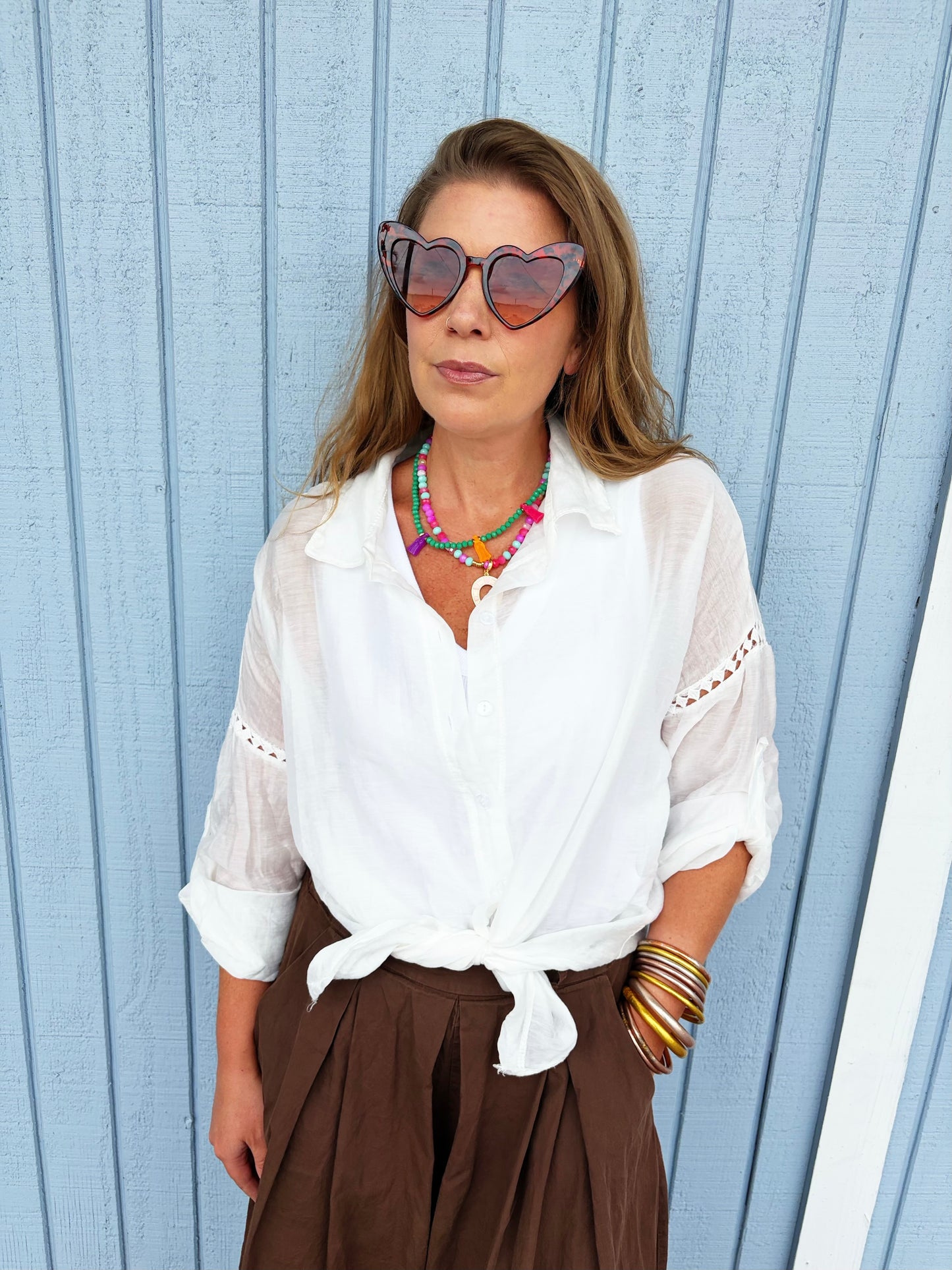 Alena Top White