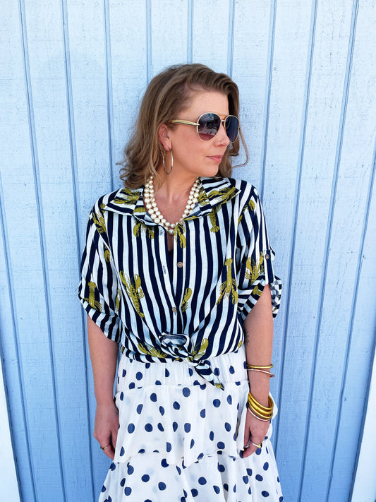 Lobster Navy Top