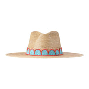 Gloria Turquoise Palm Hat