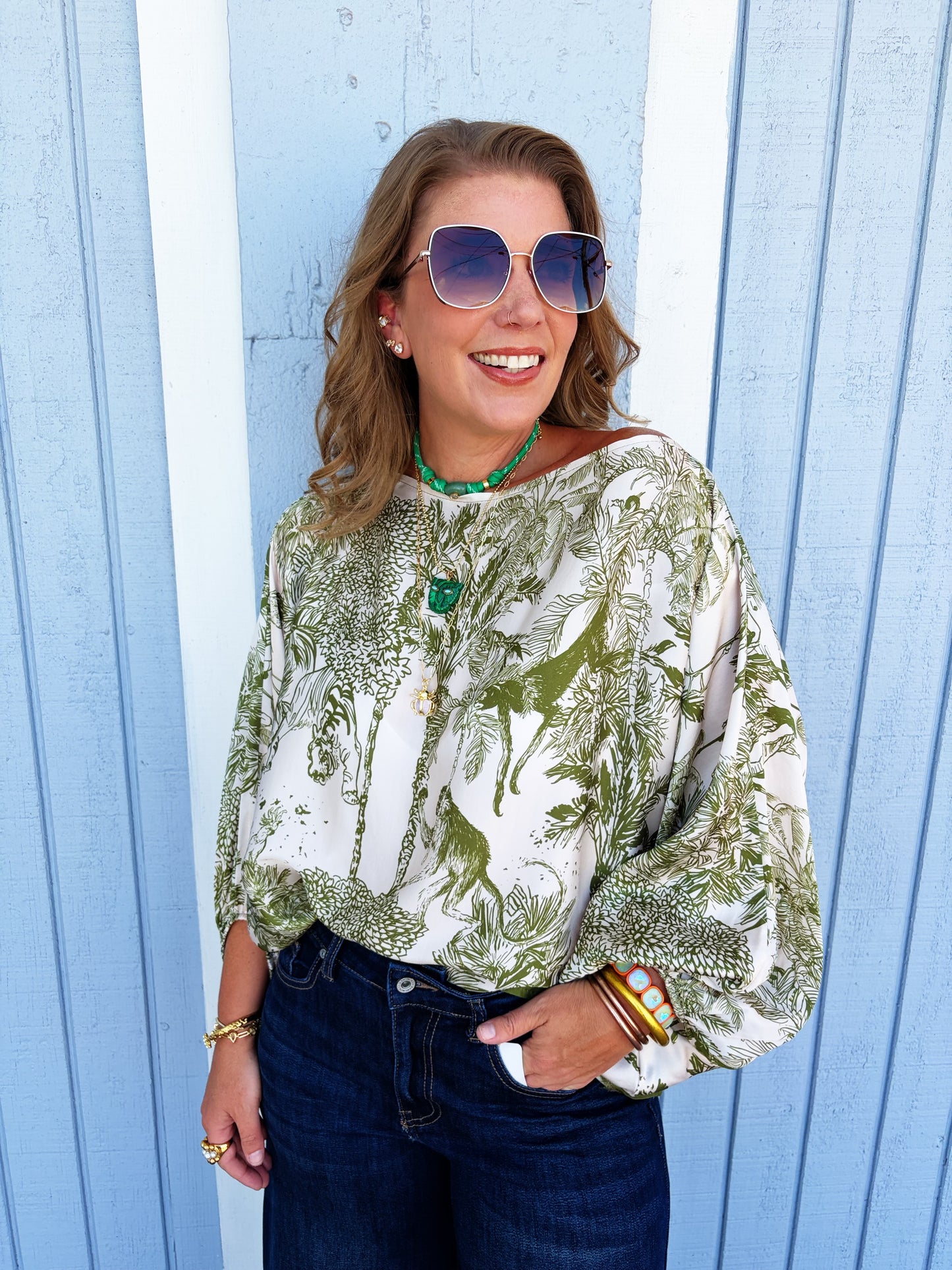 Stacey Blouse in merlot