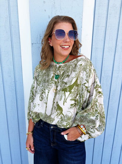Stacey Blouse in merlot