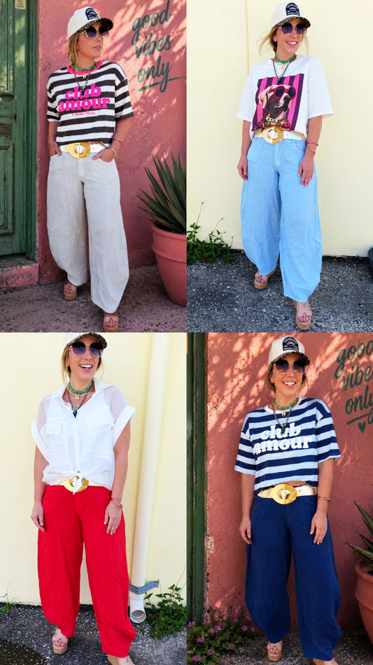 Balloon Linen Pants
