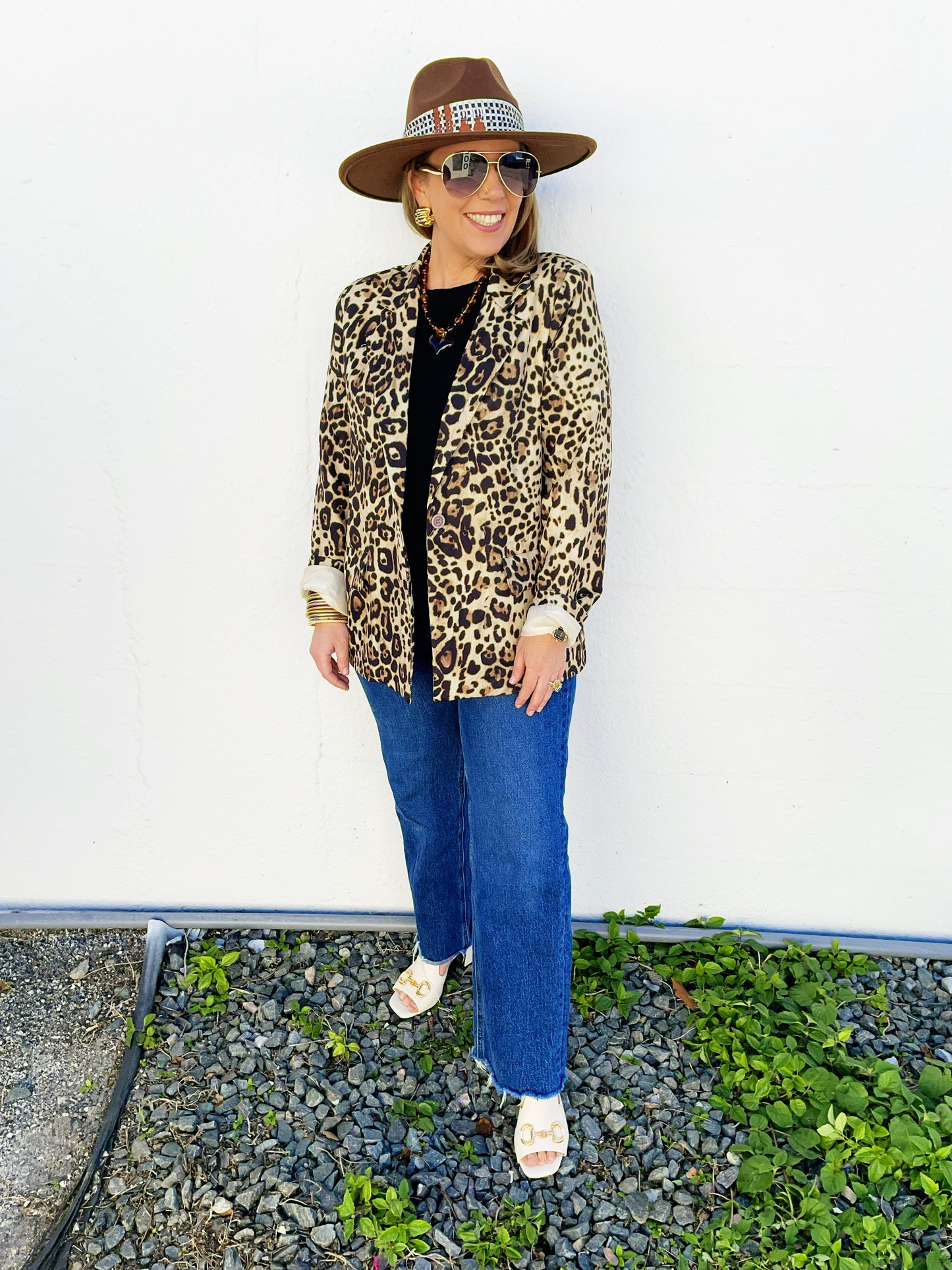 Avery Leopard Blazer *on sale