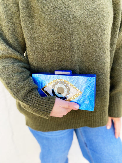 Aubrey Clutch Blue