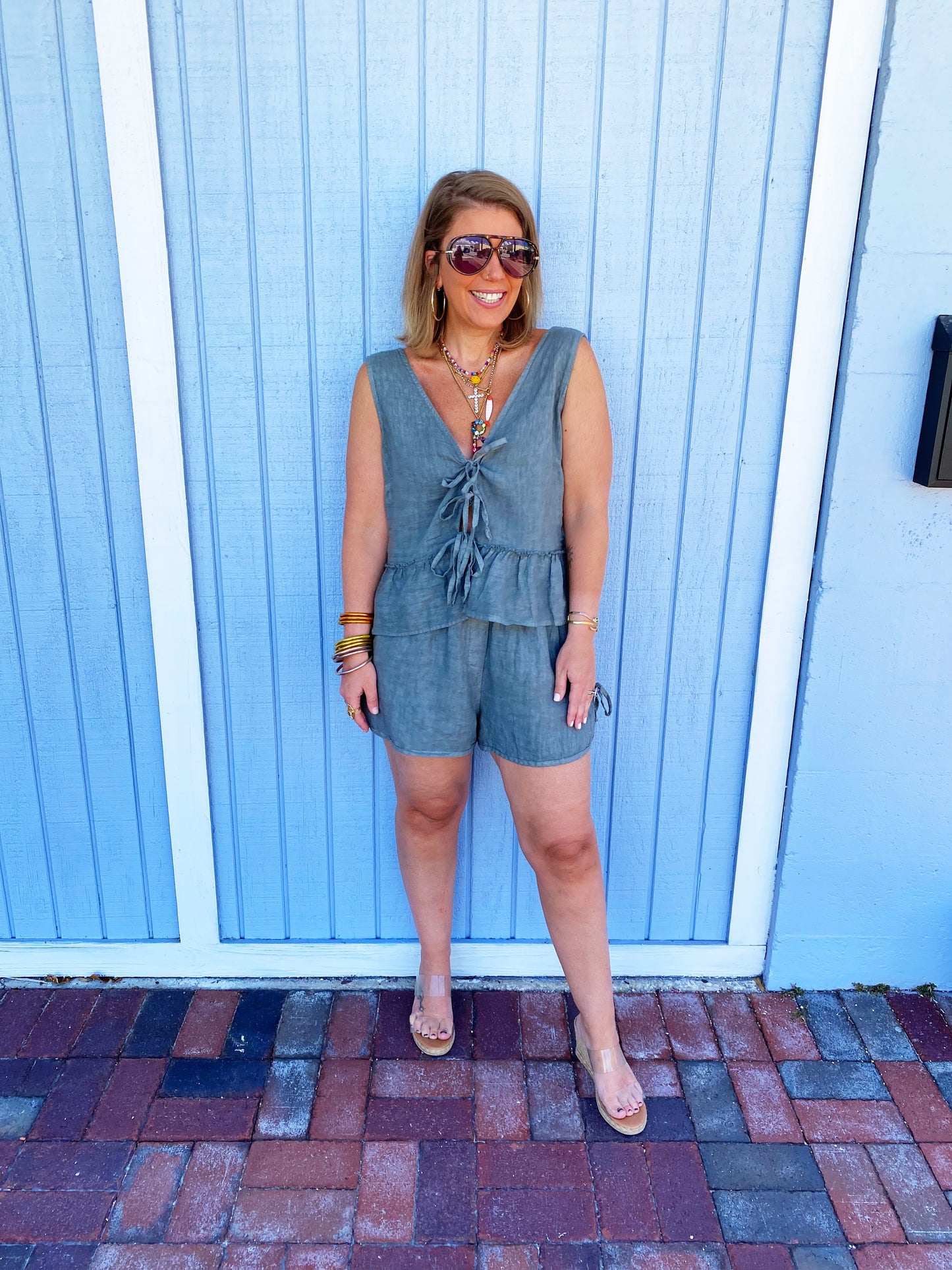 Erika Set Dusty Navy FINAL SALE