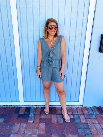 Erika Set Dusty Navy FINAL SALE
