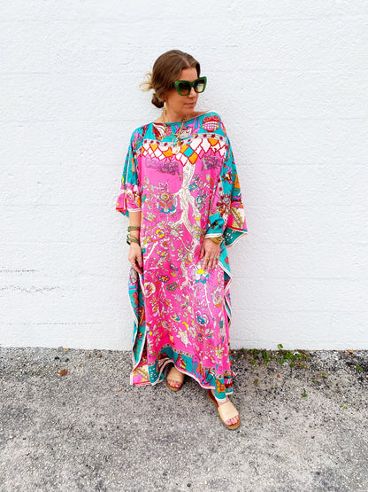 Ella Kaftan - Washable Silk- Multiple Prints