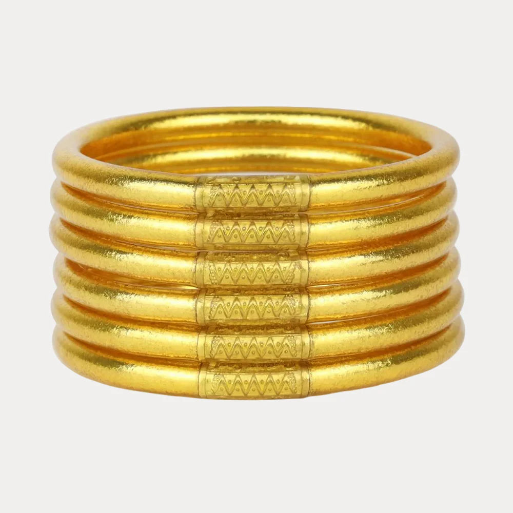 Gold All Weather Bangle Set 6