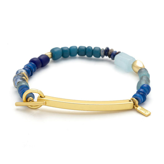 Hidden Message Bracelet - F♥cking Awesome/Aqua PREORDER