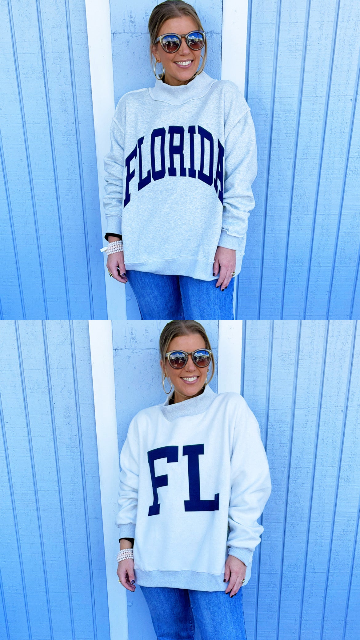Florida Reversible Mock Sweatshirt