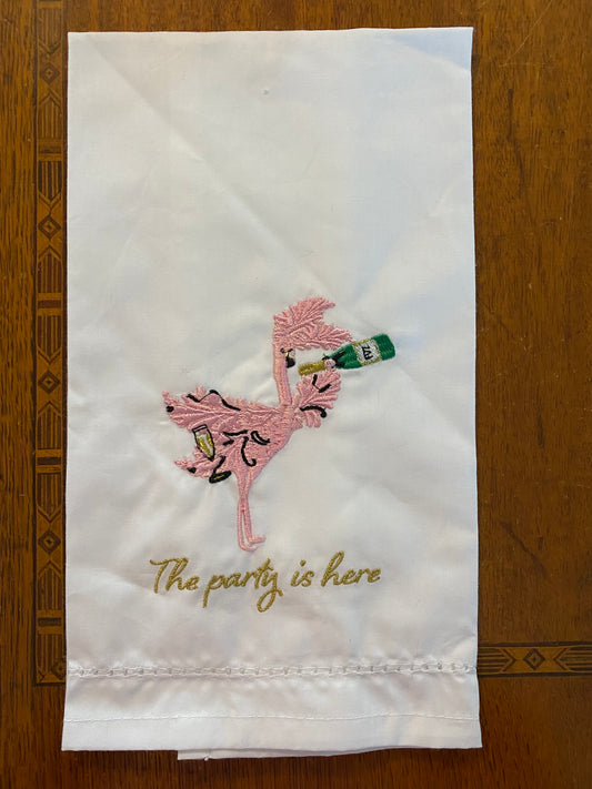 Flamingo Party is here Towel