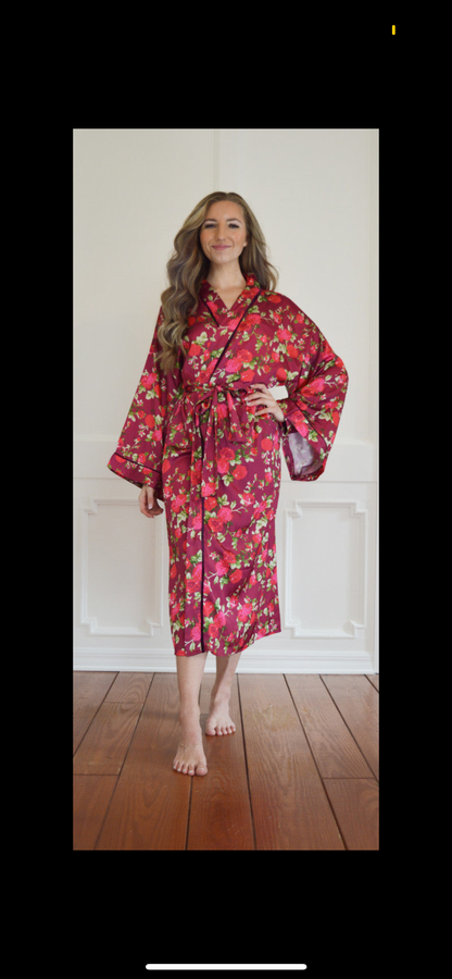 Rosebud Silk Pajamas