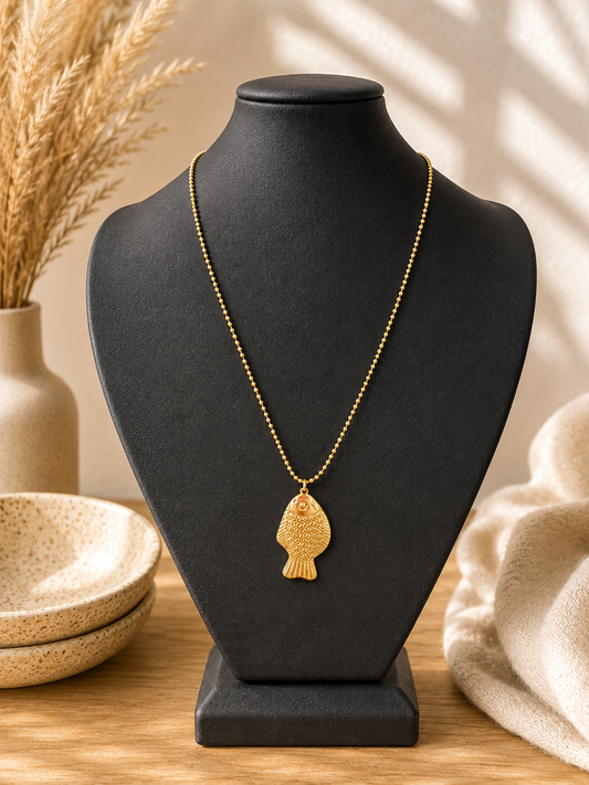 Finny Flounder Necklace Long