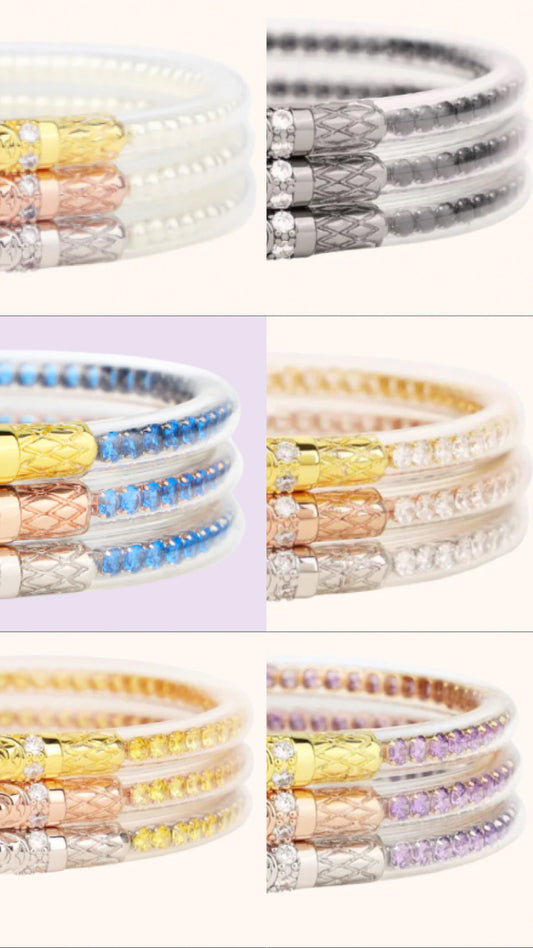 Three Queens All Weather Bangles® (AWB®) - CRYSTAL