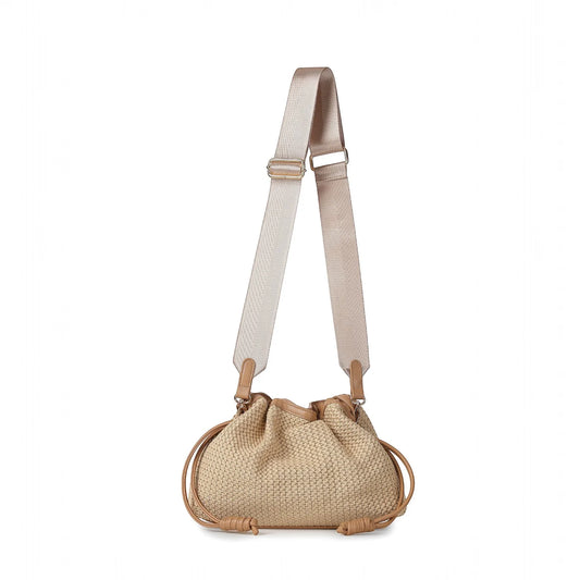 Taylor Capri Crossbody- Toast raffia - PREORDER