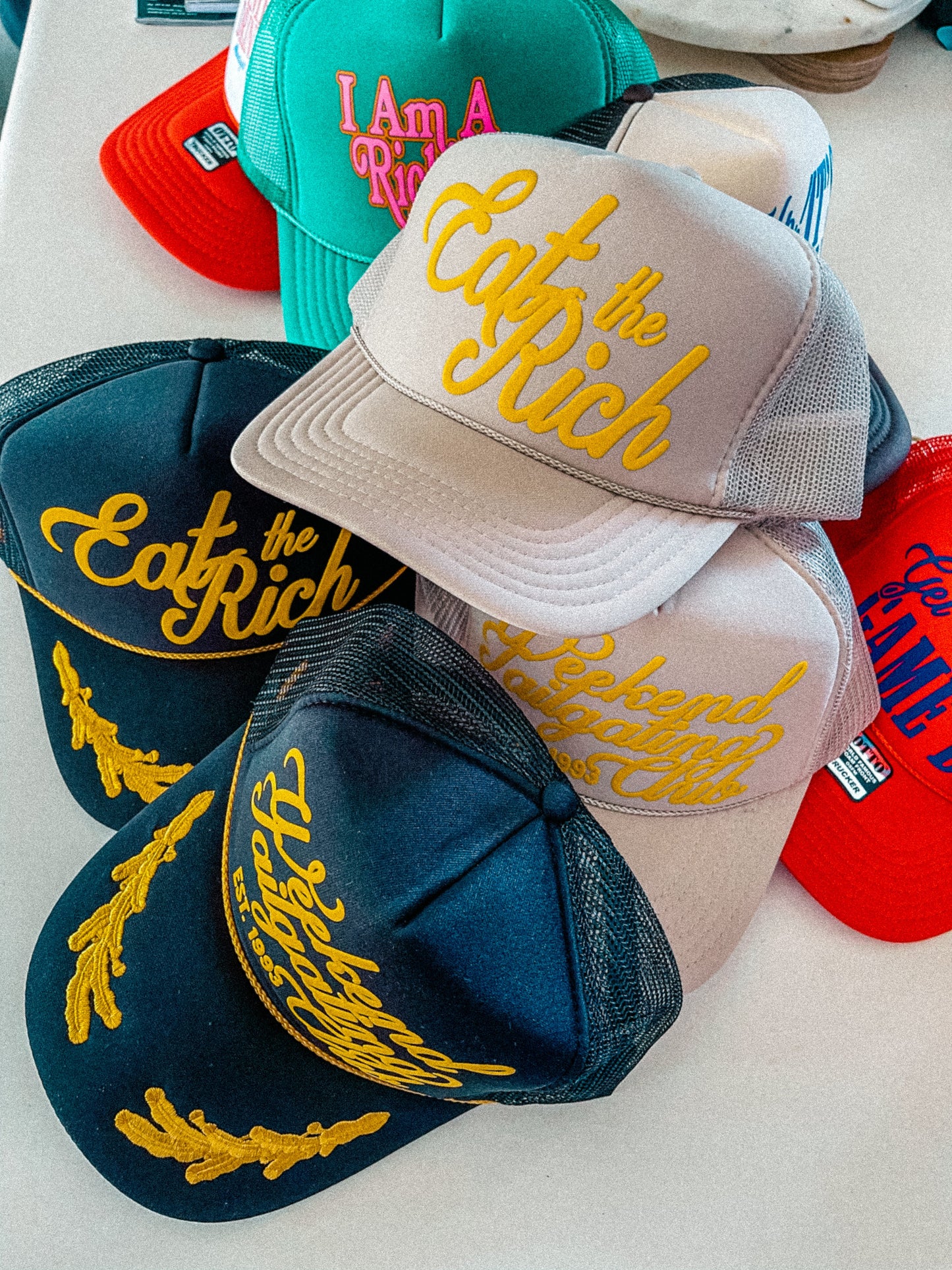 Weekend Tailgating Club 90's College Trucker Hat