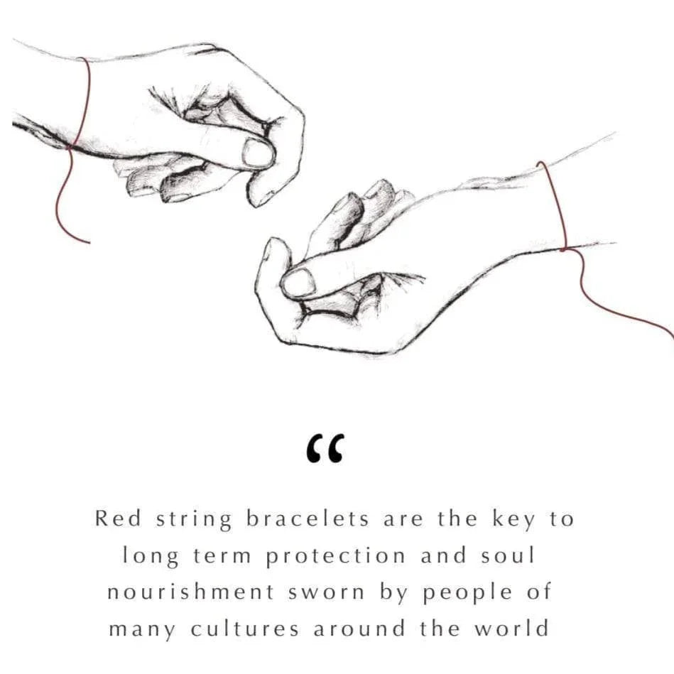 Divine Prism -  Red String Tennis Bracelet