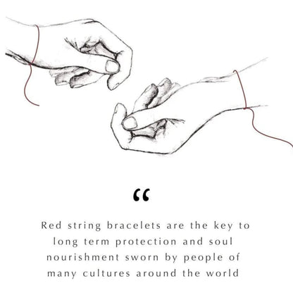 Divine Prism -  Red String Tennis Bracelet