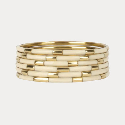 Veda Bangles - Set Of 6 - Multiple Colors