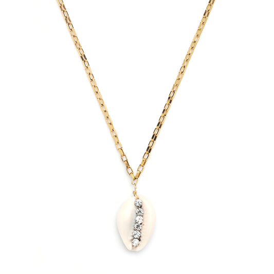Heaven Cowrie Shell Link Necklace