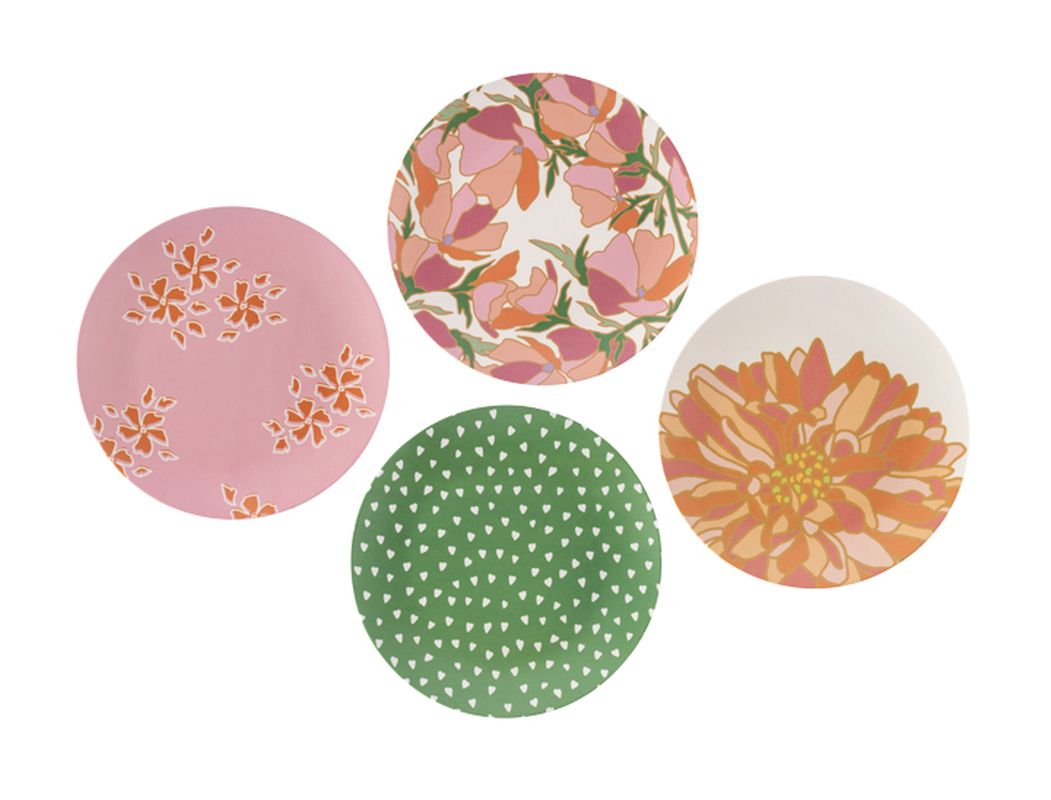 Set of 4 Primavera Appetizer Plates