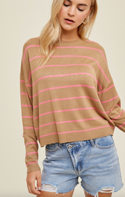 Mocha Stripe Sweater