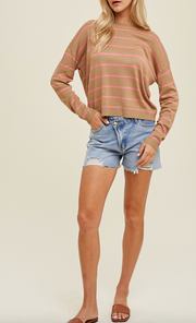 Mocha Stripe Sweater