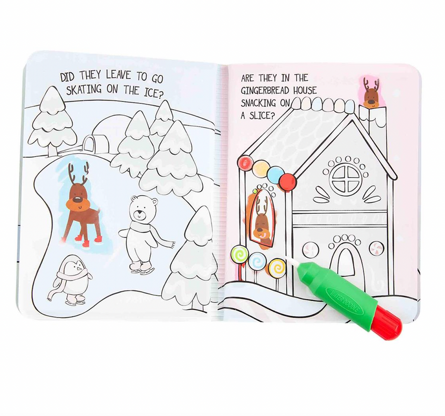 Water-Color Wizard Santa Book