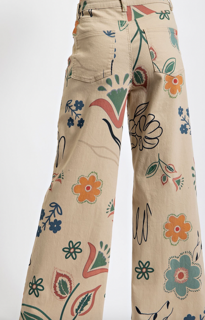 Printed Wash Pant