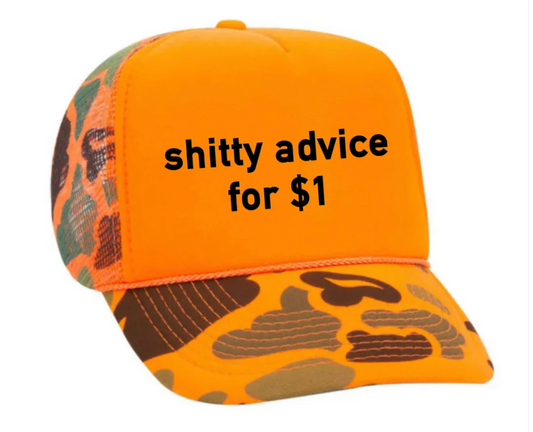 Advice Hat *Multiple Colors *