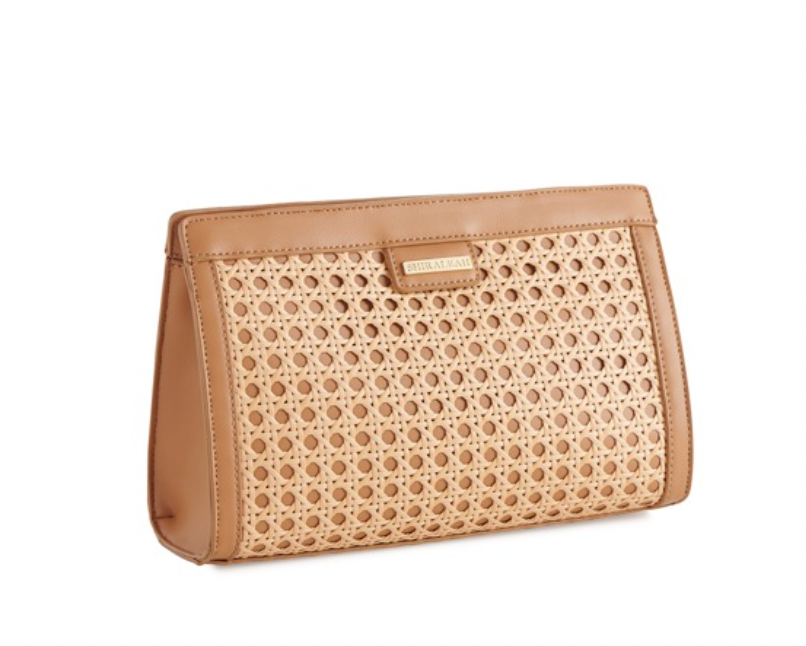 Solei Clutch in Tan