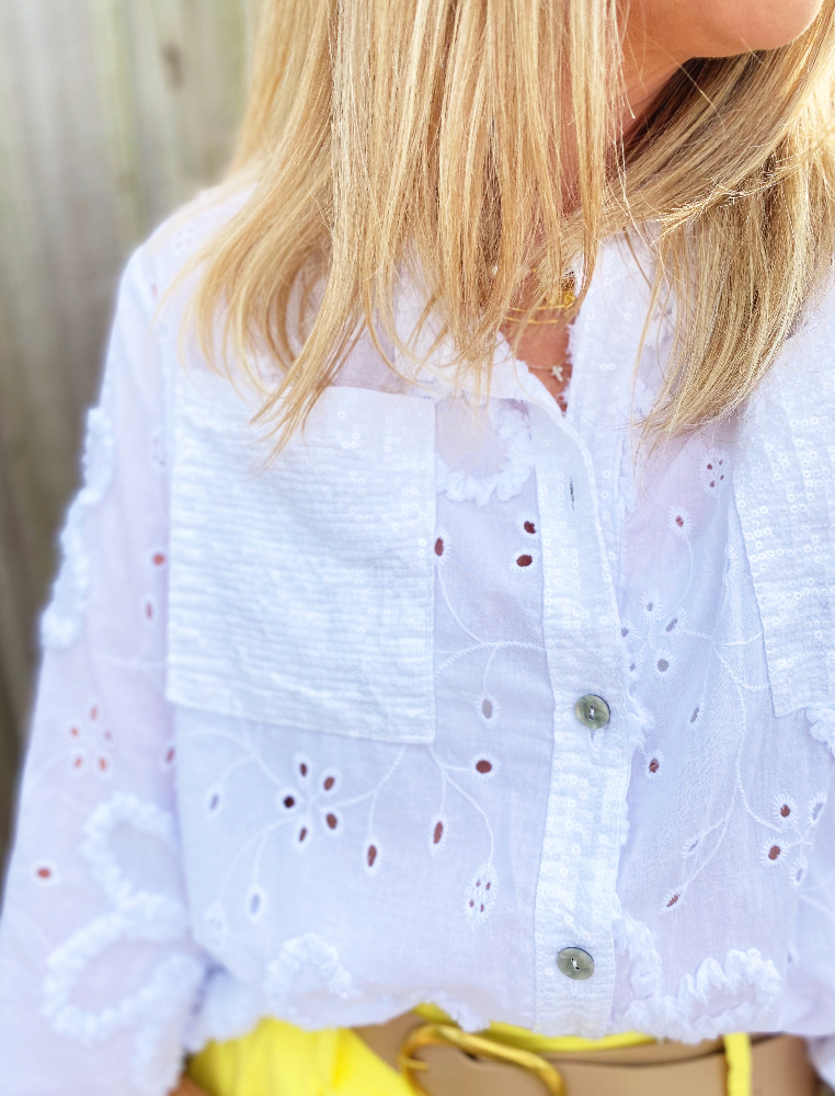 Ava Top in White