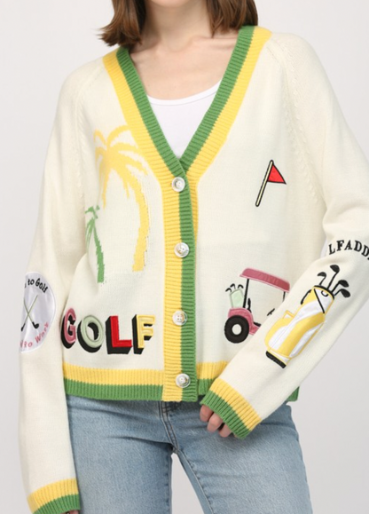 Par Tee Cardigan - PREORDER- JULY