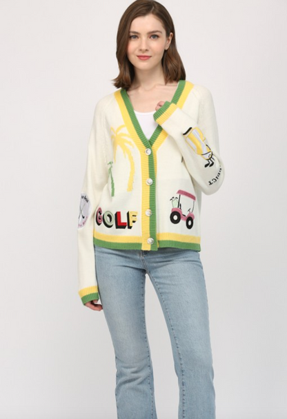 Par Tee Cardigan - PREORDER- JULY