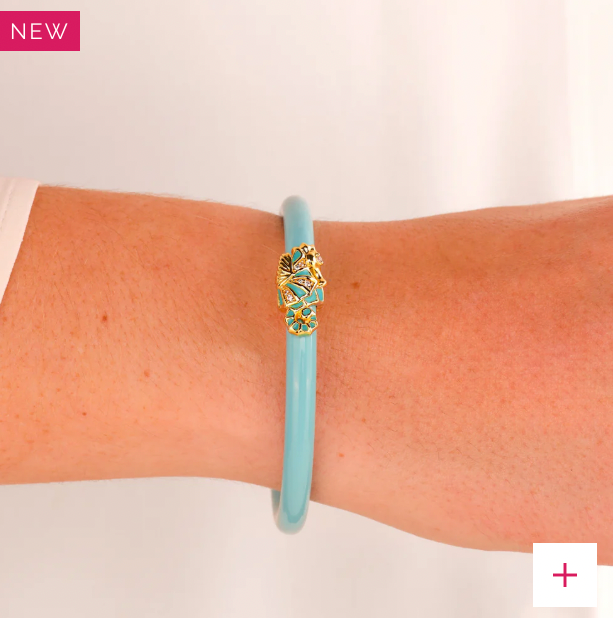 Fauna Seahorse All Weather Bangle® (AWB®) - Turquoise PREORDER