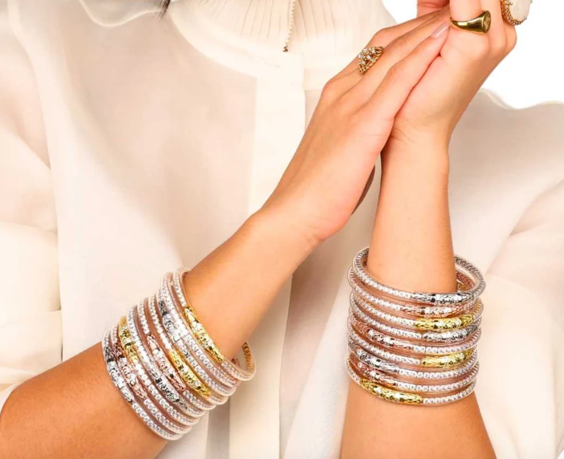 PREORDER Three Queens All Weather Bangles® (AWB®) - Clear Crystal{