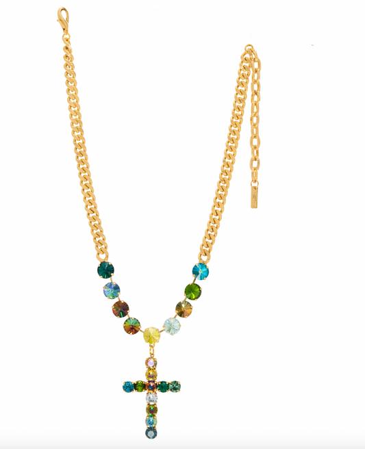 Sofitella Necklace in Green Mix