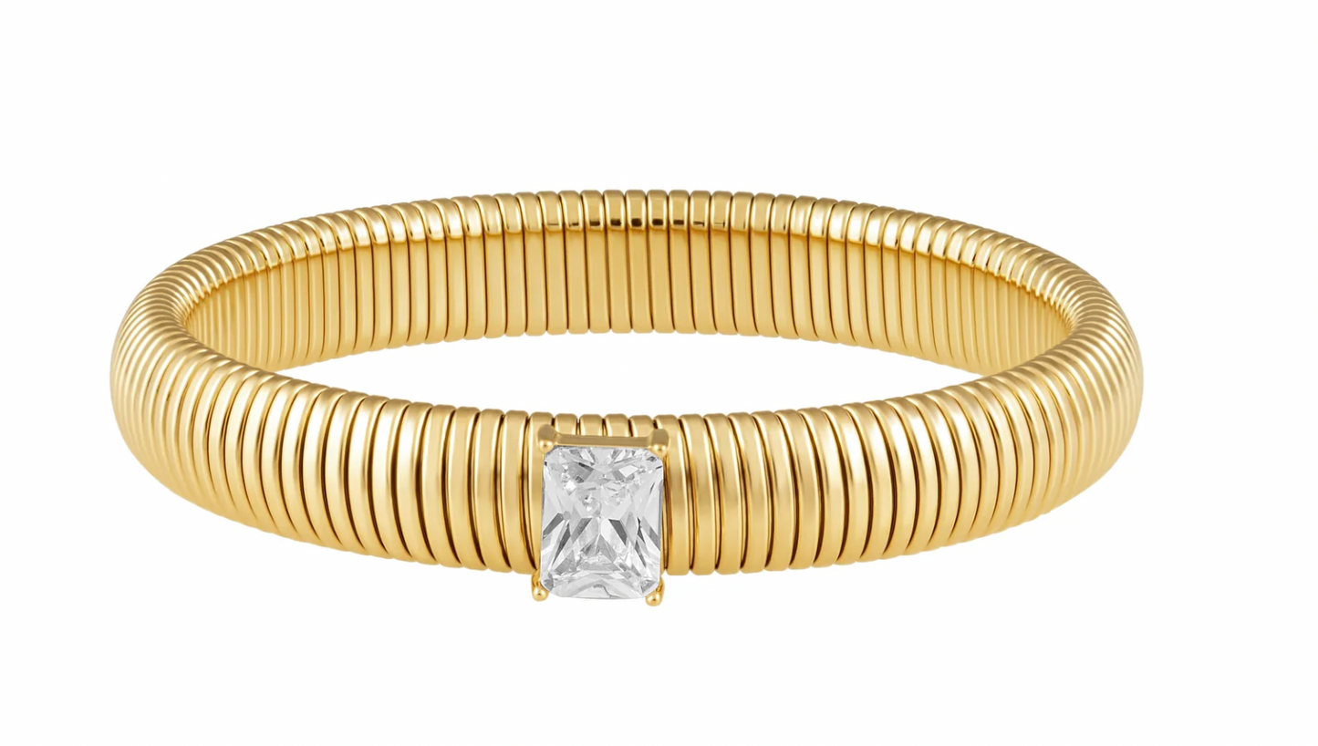 Serenity CZ Gold Bracelet